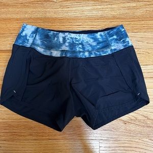 Lululemon Athletica Speed Up Shorts Size 4 (Navy Blue)